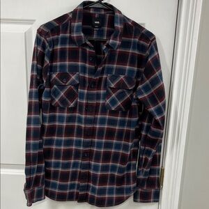 Vans Red and Blue Plaid Shirt
